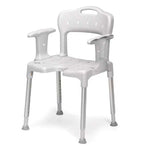 Etac Swift Shower Chair with Arm Supports and Back, White