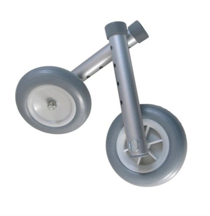 Folding Walking Frame (with fixed front wheels and rear skis)