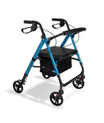 Walker - Hero Medical 6″ Deluxe Height Adjustable Seat Walker, Blue