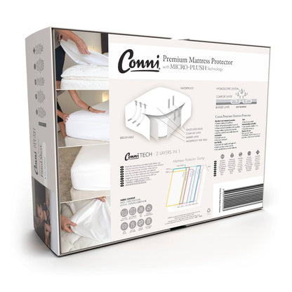 Conni Premium Waterproof Mattress Protector with Micro-Plush Technology