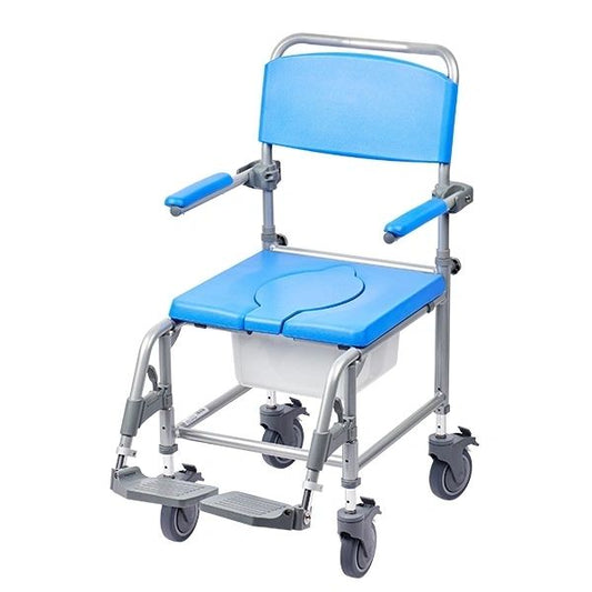 Homecraft Atlantic Wave Deluxe Shower Commode, Extra Wide, Transit