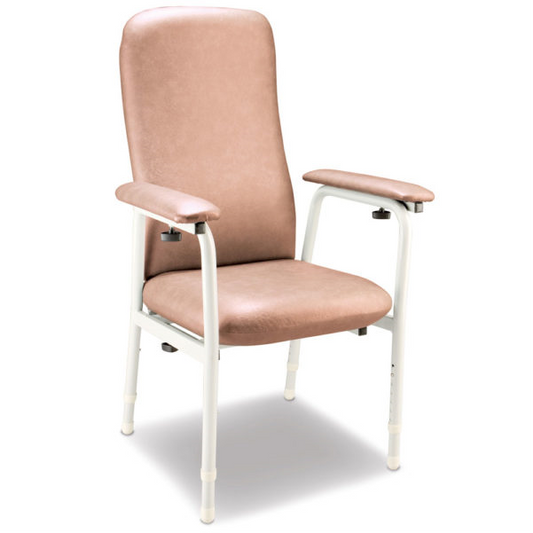 Chair High Back - Euro Chair, 600mm Width - Champagne Vinyl