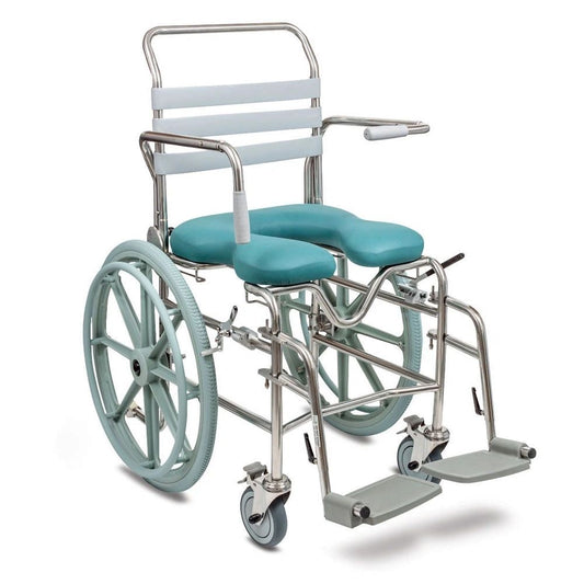 Juvo Mobile Shower Commode Self Propelled – Swingaway Legrests