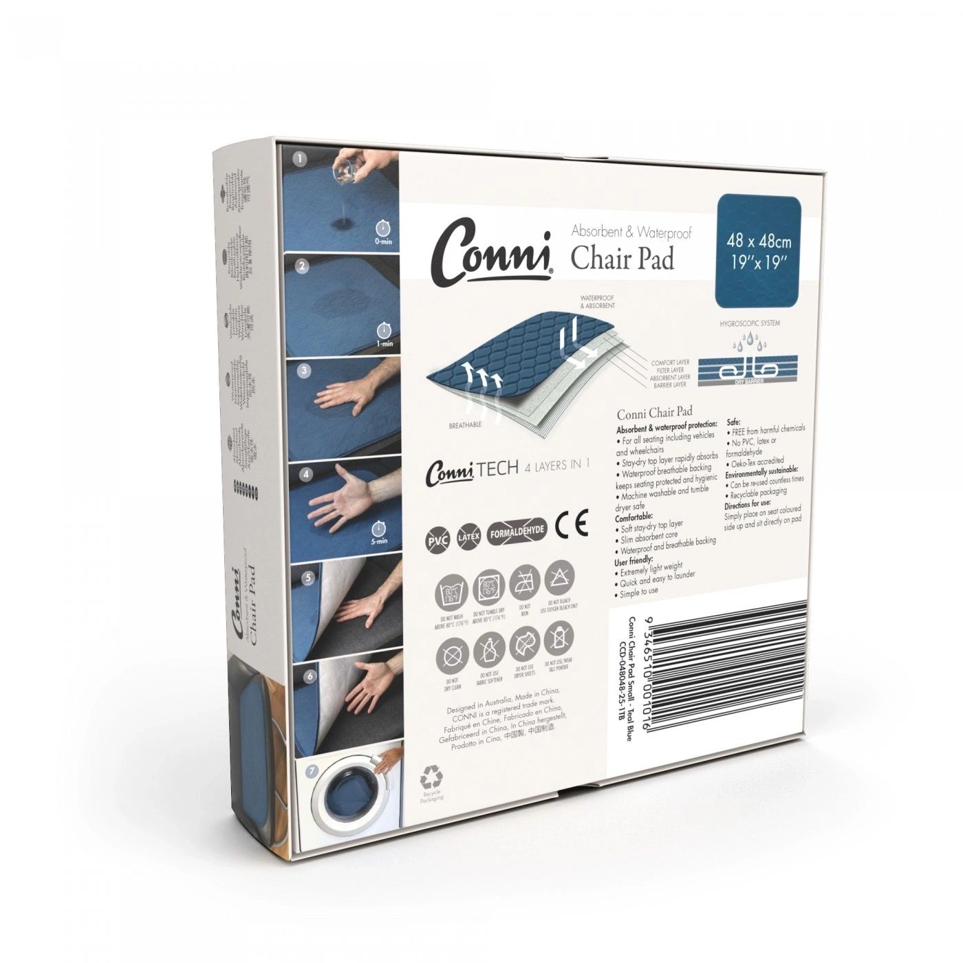 Conni Chair Pad, Small, Charcoal