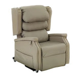 Configura Beige Vinyl Lift Chair, Dual Motor
