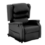 Configura Black Vinyl Lift Chair, Dual Motor