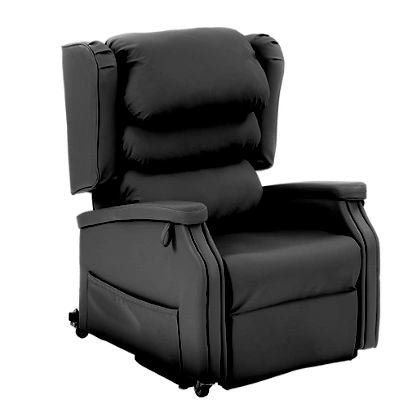 Configura Black Vinyl Lift Chair, Dual Motor