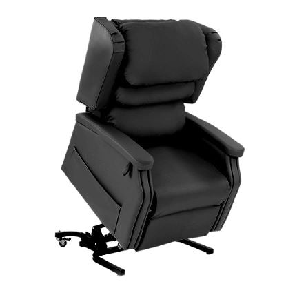 Configura Black Vinyl Lift Chair, Dual Motor