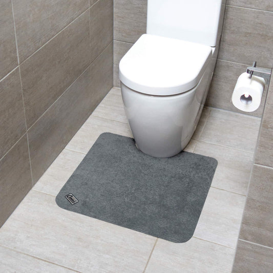 Conni Absorbent Toilet Floor Mat – Grey