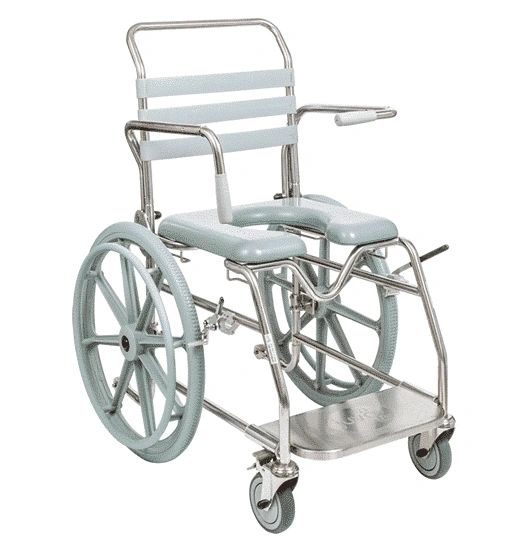 Juvo Mobile Shower Commode Self Propelled – Sliding Footplate