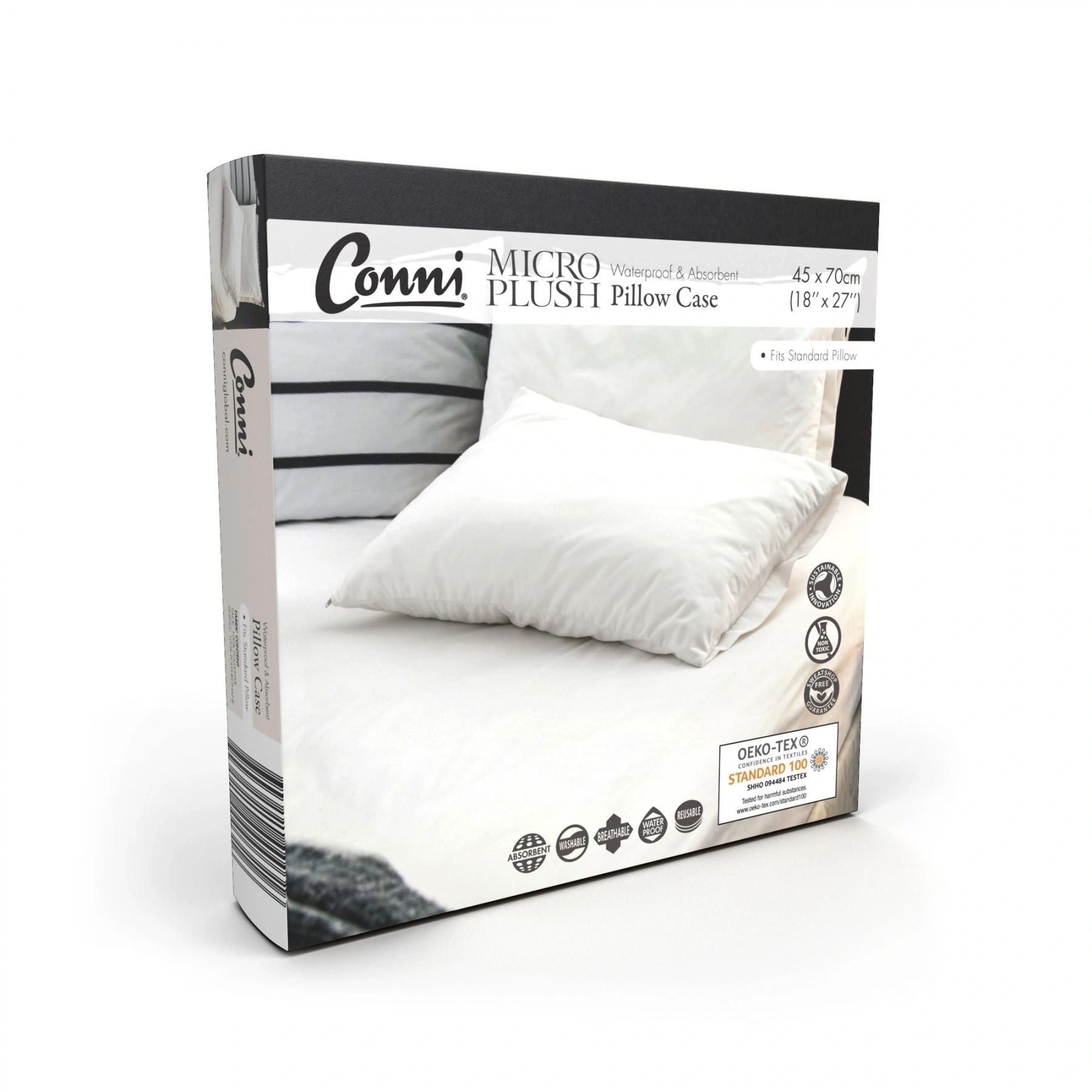 Conni Micro-Plush Waterproof Pillow Protectors